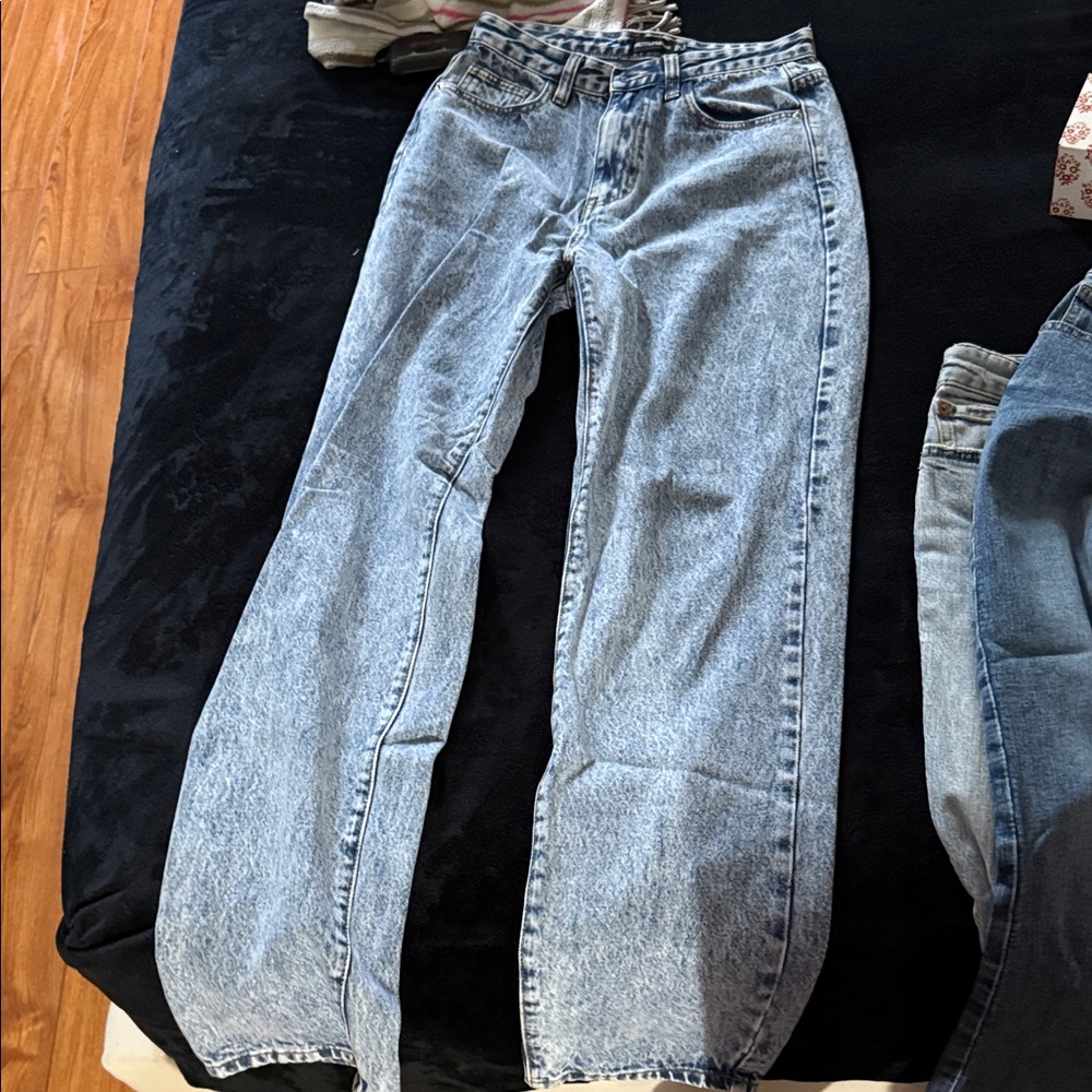 PrettyLittleThing Light Blue Flare Jeans